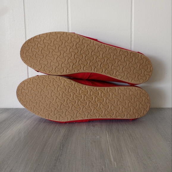 TOMS Classic Red Canvas Alpargaras Women's Size 8 - Picture 12 of 14
